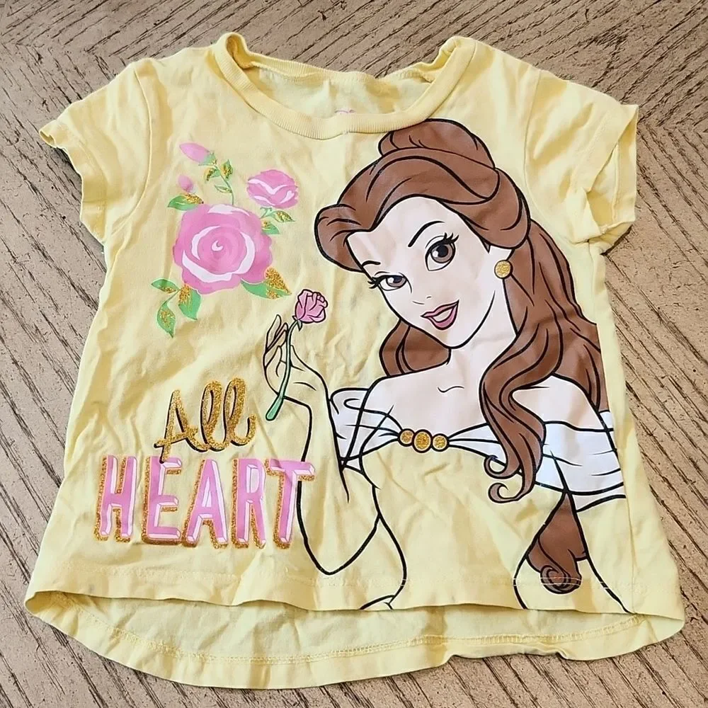 4T Belle t shirt All heart Disney